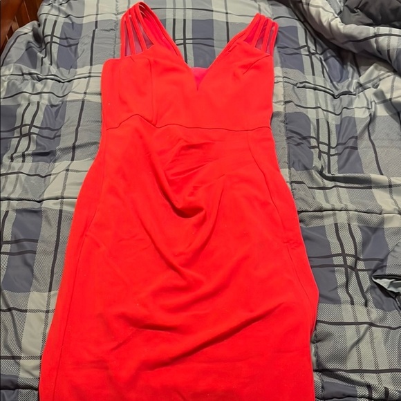 VFshow Red Ruched Bodycon Maxi Dress - Picture 1 of 6